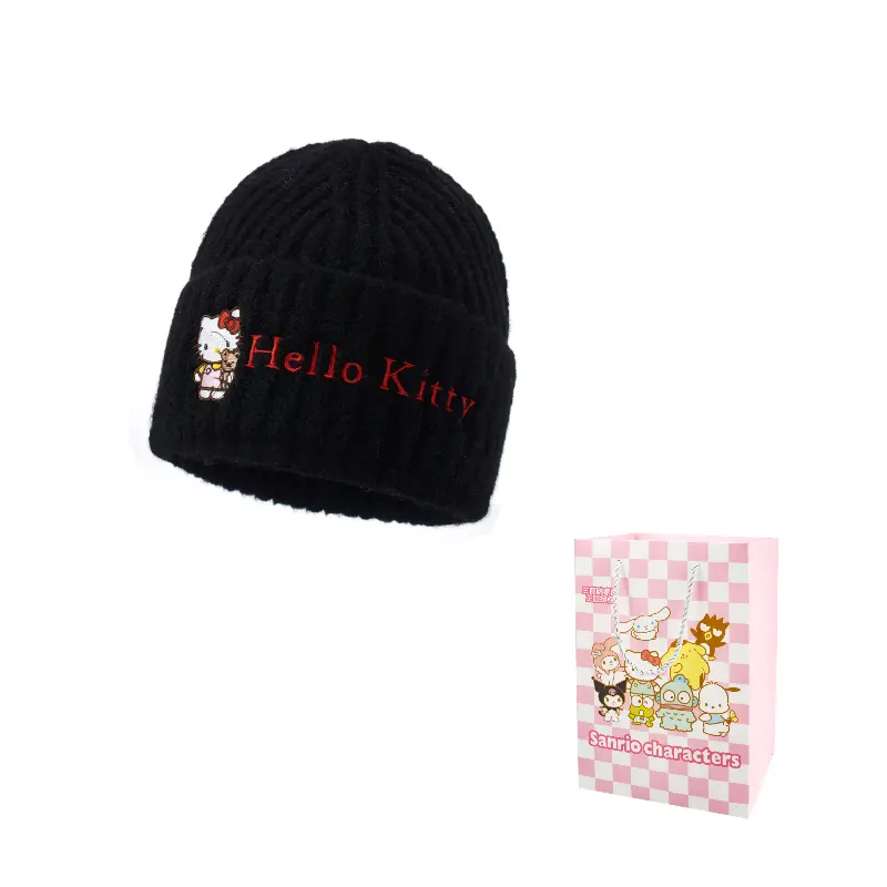 Sanrio Женская вязаная шапка, Black Hello Kitty Knitted Fabric Beanie
Sanrio Женская вязаная шапка, Black Hello Kitty Knitted Fabric Beanie