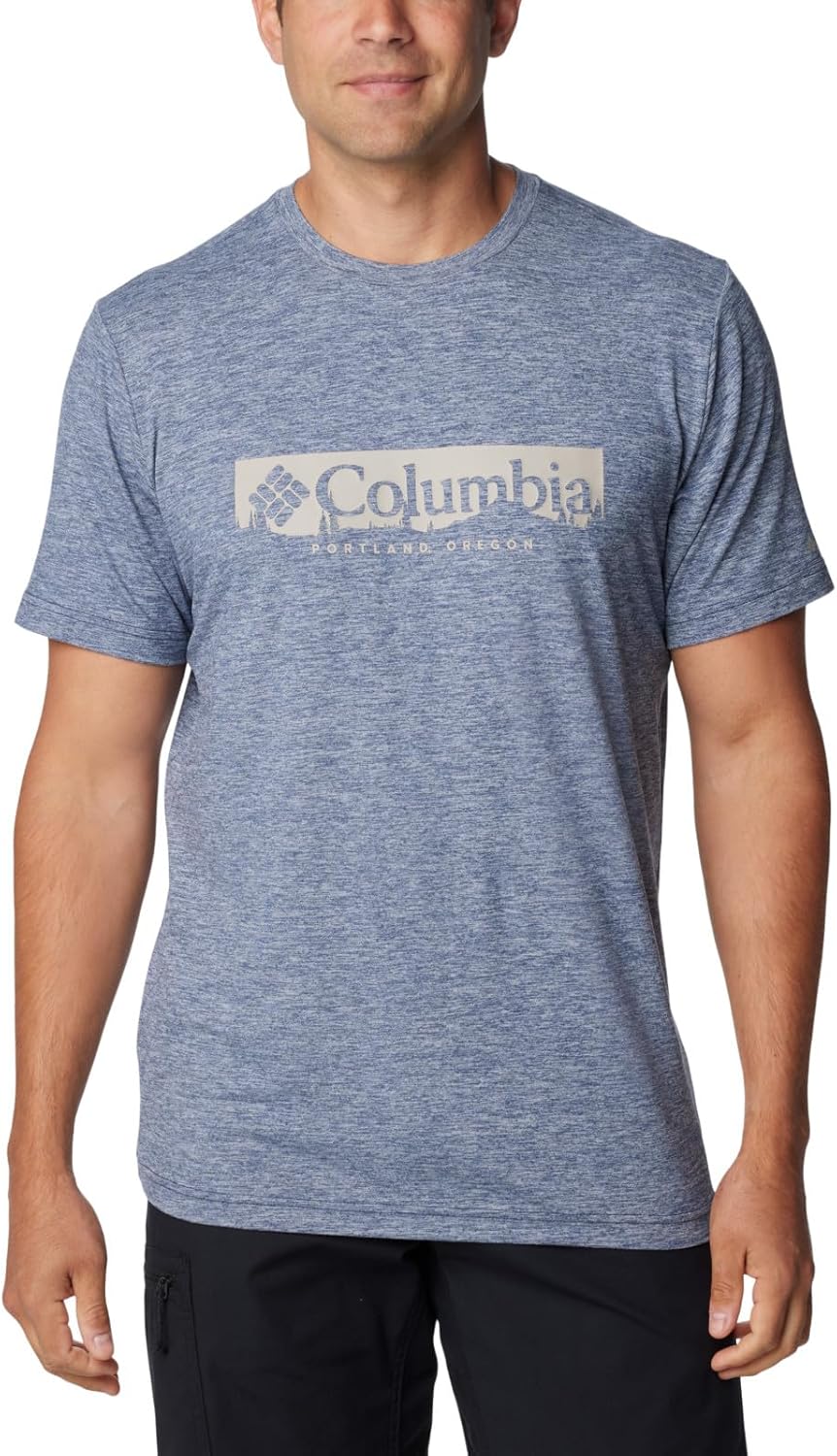 Мужская футболка Columbia Kwick Hike с коротким рукавом и принтом, Collegiate Navy Heather/Csc Box Treelin
Мужская футболка Columbia Kwick Hike с коротким рукавом и принтом, Collegiate Navy Heather/Csc Box Treelin
