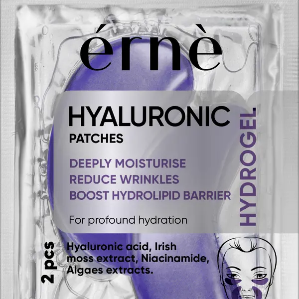Патчи для глаз с гиалуроновой кислотой, 2 шт./1 уп. Erne
Патчи для глаз с гиалуроновой кислотой, 2 шт./1 уп. Erne