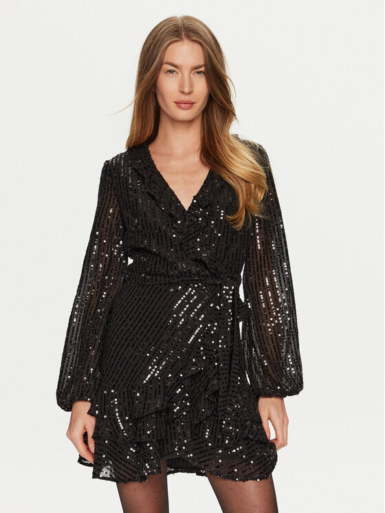 Коктейльное платье стандартного кроя Bardot, черный
Коктейльное платье стандартного кроя Bardot, черный