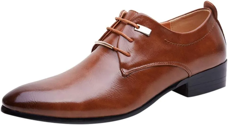 Мужские туфли BORAMAX из искусственной кожи с шнуровкой, деловые, модные, для свадьбы, под костюм, удобные с острым носком, оксфорды, коричневый
Мужские туфли BORAMAX из искусственной кожи с шнуровкой, деловые, модные, для свадьбы, под костюм, удобные с острым носком, оксфорды, коричневый