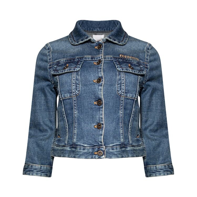 Куртка Miu Miu Cropped Stretch Denim Jacket Navy, синий
Куртка Miu Miu Cropped Stretch Denim Jacket Navy, синий