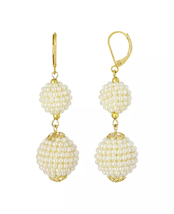 Серьги-Подвески с двойным искусственным жемчугом золотистого оттенка 2028, white
Серьги-Подвески с двойным искусственным жемчугом золотистого оттенка 2028, white