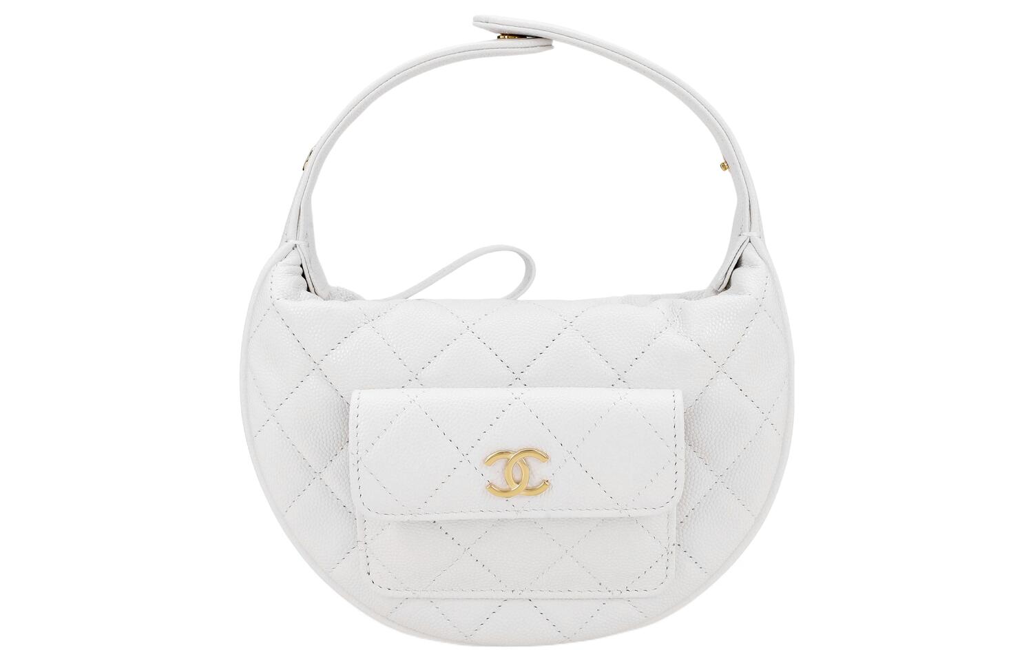 Сумка-кошелек Chanel из зернистой кожи личи белого цвета миниатюрная полумесяц
Сумка-кошелек Chanel из зернистой кожи личи белого цвета миниатюрная полумесяц