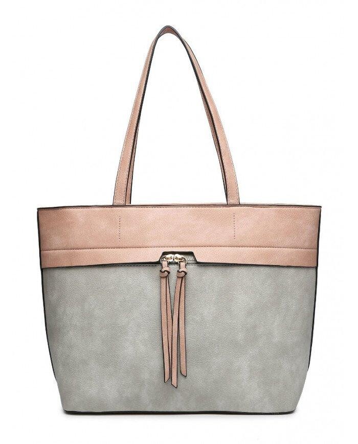 Сумка-тоут с застежкой-молнией и кисточками сверху JFY, серый
Сумка-тоут с застежкой-молнией и кисточками сверху JFY, серый