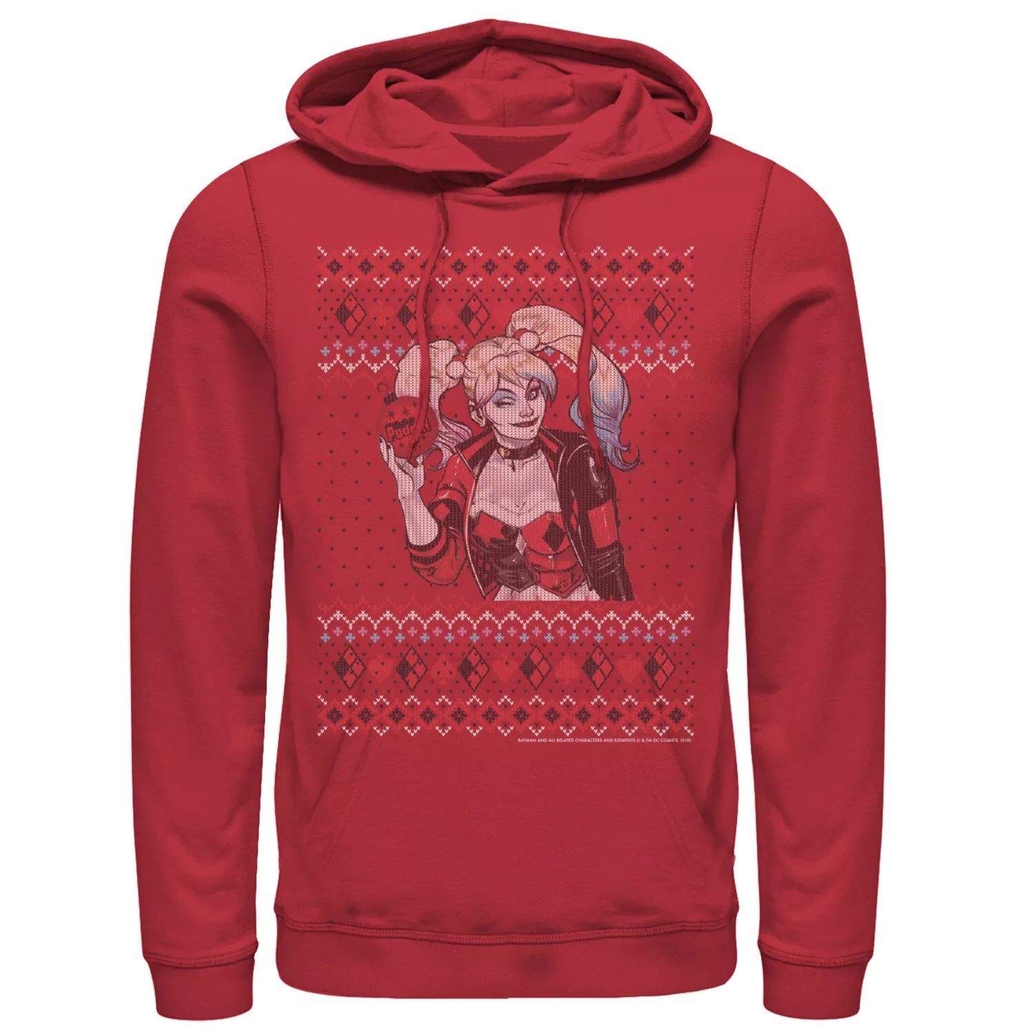 Мужская вязаная толстовка с капюшоном в стиле Бэтмен Харли Квинн с орнаментом DC Comics, красный
Мужская вязаная толстовка с капюшоном в стиле Бэтмен Харли Квинн с орнаментом DC Comics, красный