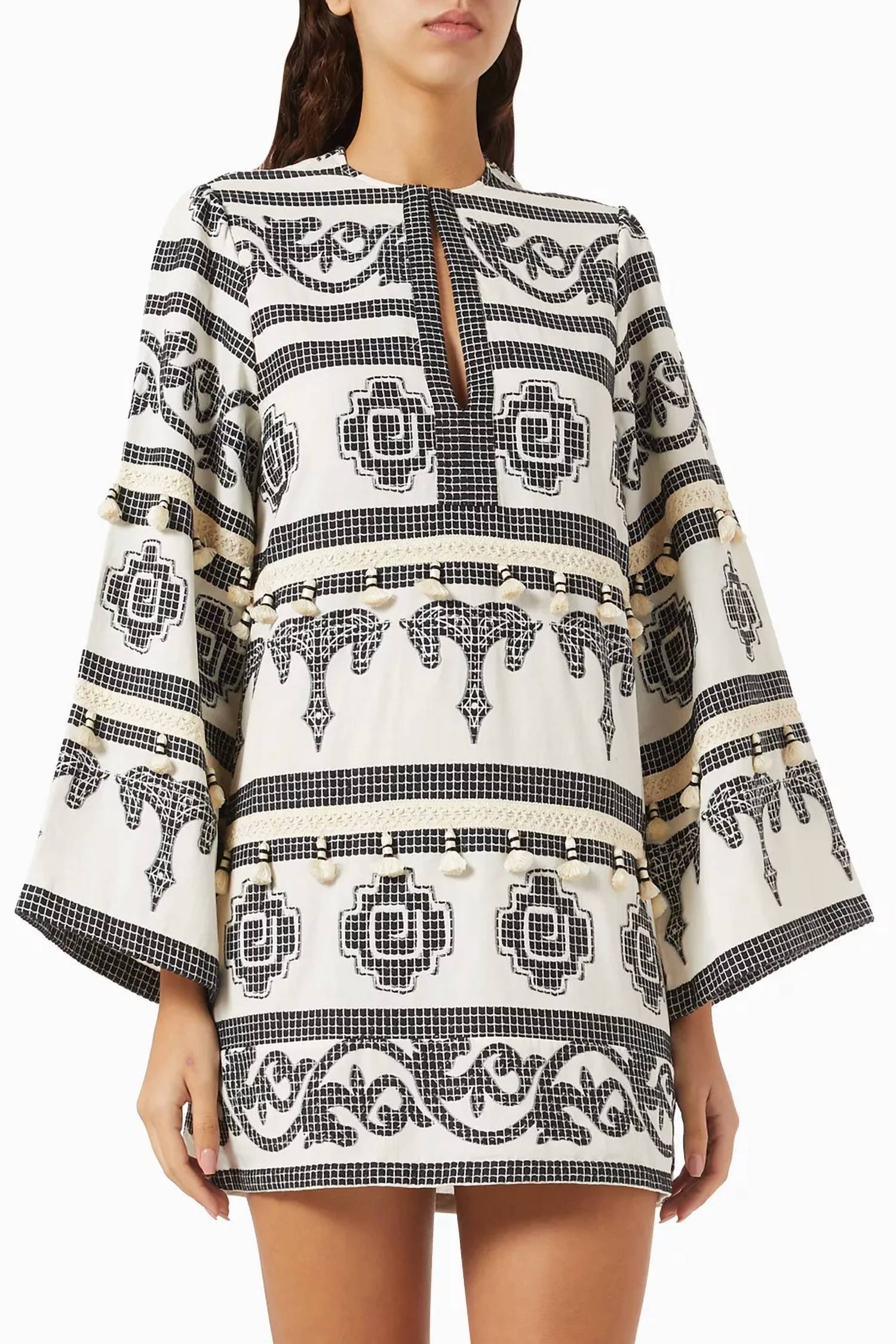 Мини-платье Temple цвета экрю Johanna Ortiz, Ecru Black
Мини-платье Temple цвета экрю Johanna Ortiz, Ecru Black