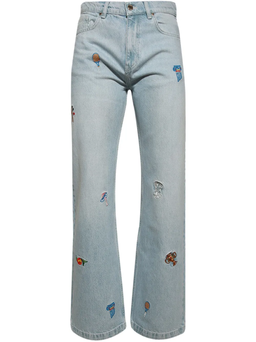 Широкие джинсы с вышивкой CASABLANCA, синий
Широкие джинсы с вышивкой CASABLANCA, синий