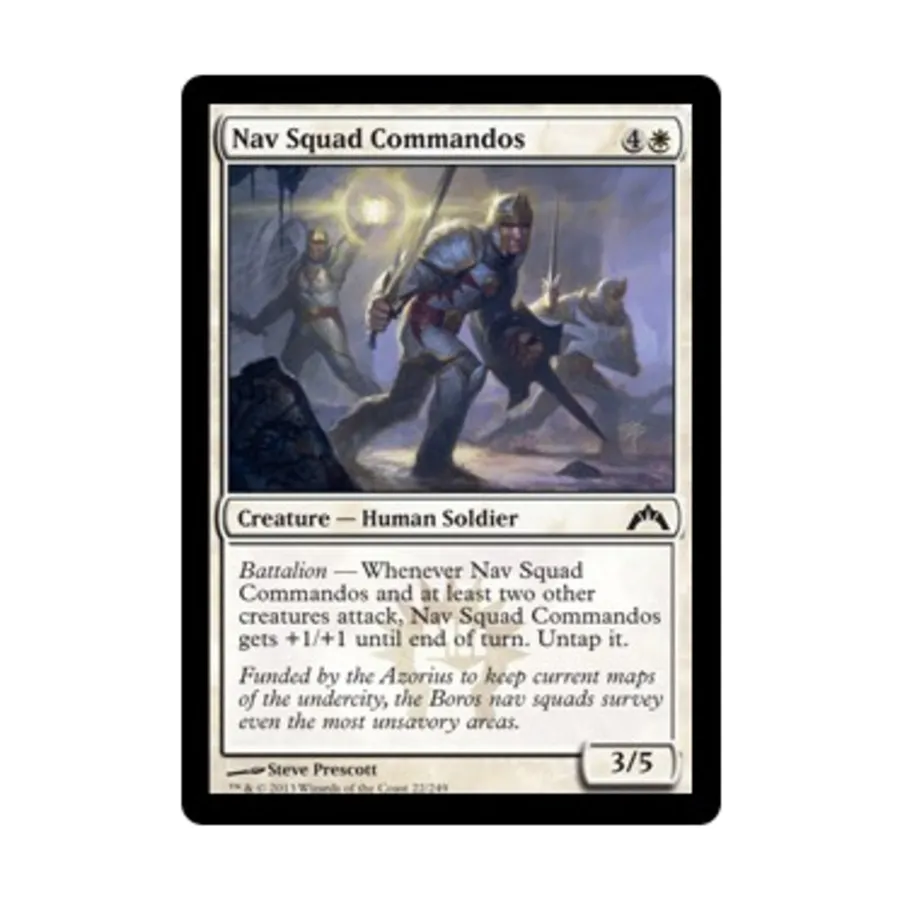 CCG Коммандос навигационного отделения (C) (фольга), MTG - Gatecrash
CCG Коммандос навигационного отделения (C) (фольга), MTG - Gatecrash