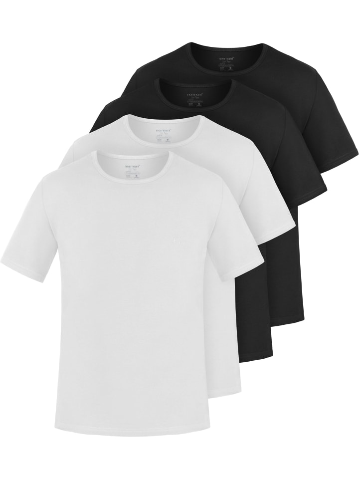 Normani Комплект из 4 мужских футболок из органического хлопка от Nyons в черном/черном/белом/белом цветах, Черный, Normani Комплект из 4 мужских футболок из органического хлопка от Nyons в черном/черном/белом/белом цветах
Normani Комплект из 4 мужских футболок из органического хлопка от Nyons в черном/черном/белом/белом цветах, Черный, Normani Комплект из 4 мужских футболок из органического хлопка от Nyons в черном/черном/белом/белом цветах
