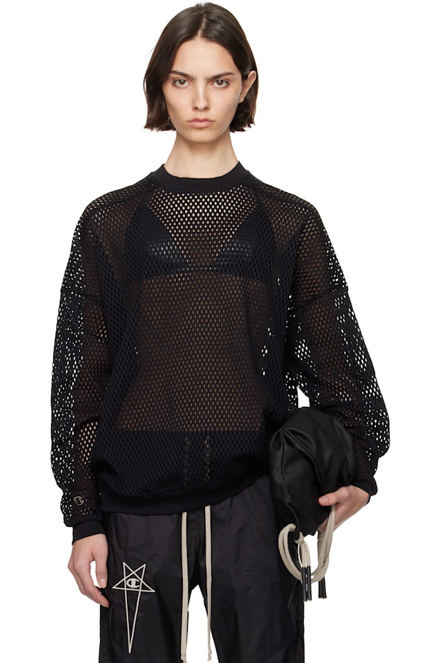 Чемпион джамбо свитшот Rick Owens, черный
Чемпион джамбо свитшот Rick Owens, черный