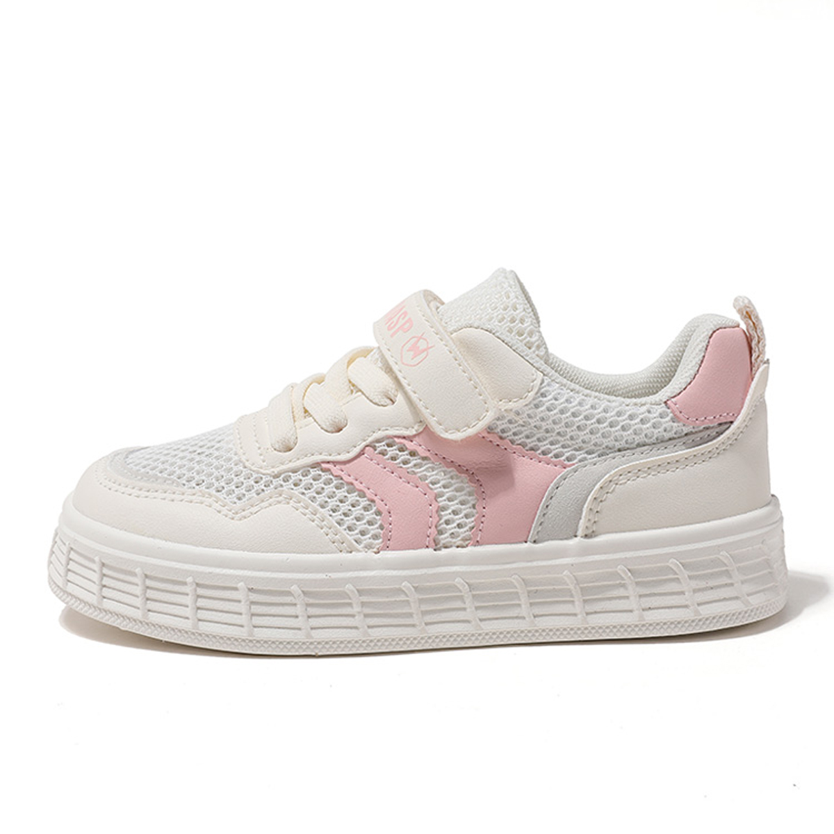 Нескользящие водонепроницаемые низкие кроссовки для скейтбординга для детей BIG WASP, бежевый/розовый 
Нескользящие водонепроницаемые низкие кроссовки для скейтбординга для детей BIG WASP, бежевый/розовый