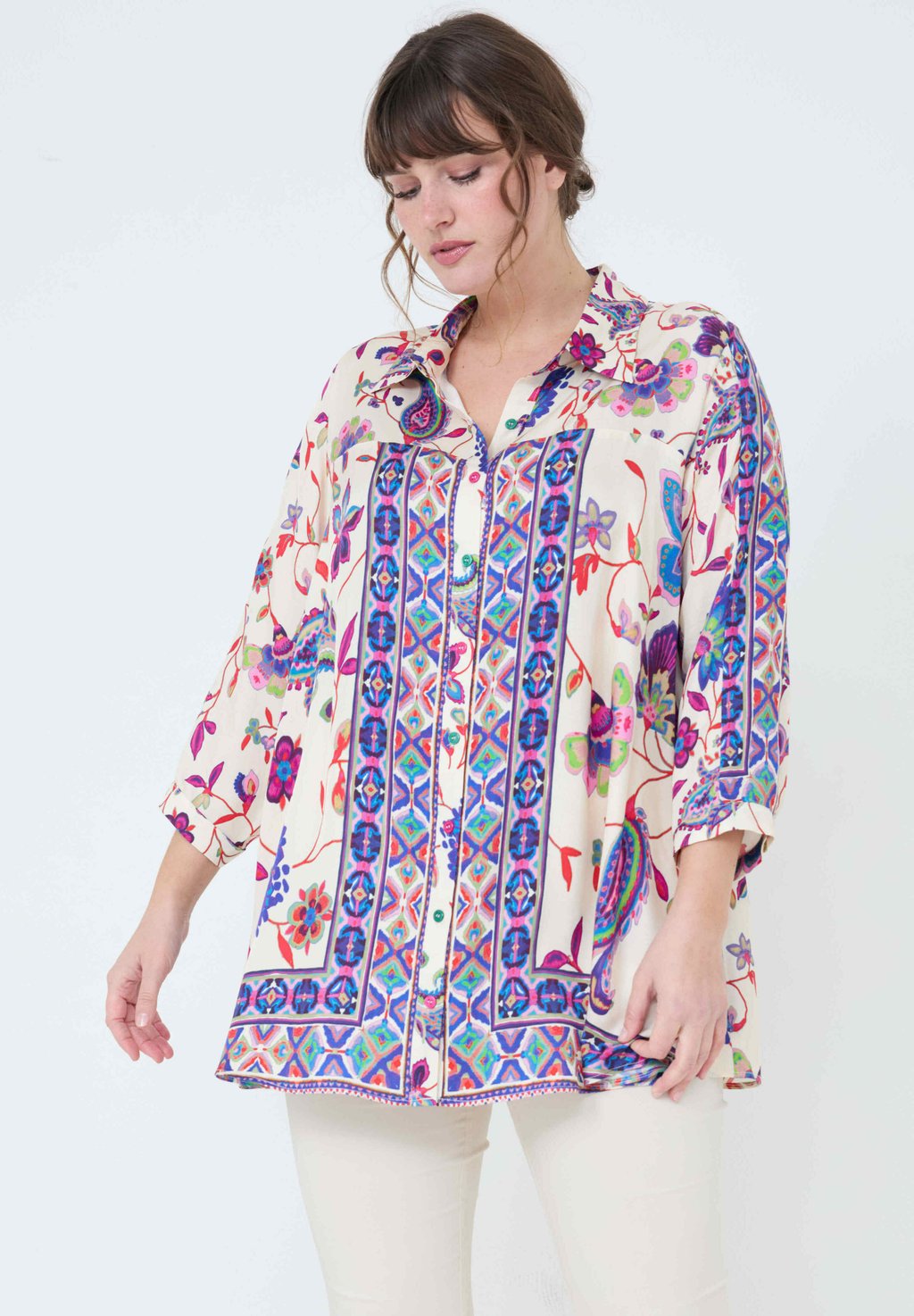 Блузка на пуговицах Jean Marc Philippe, цвет Placefleur
Блузка на пуговицах Jean Marc Philippe, цвет Placefleur