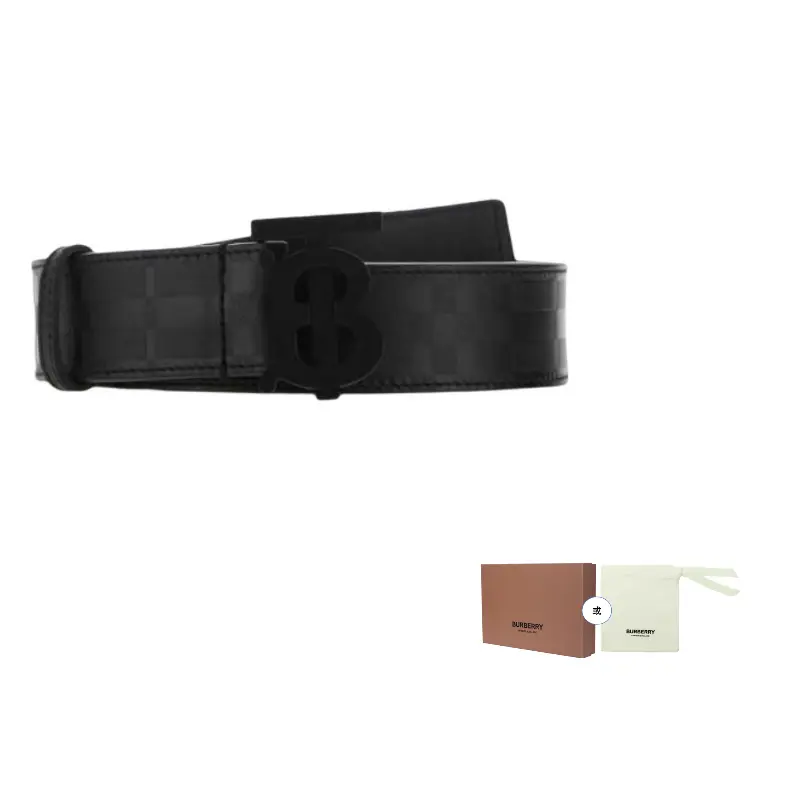 Ремень мужской Burberry с узором, черный
Ремень мужской Burberry с узором, черный