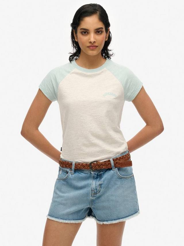 Футболка Essential Logo из чистого органического хлопка с рукавом реглан Superdry, White Marl/Sky Blue
Футболка Essential Logo из чистого органического хлопка с рукавом реглан Superdry, White Marl/Sky Blue