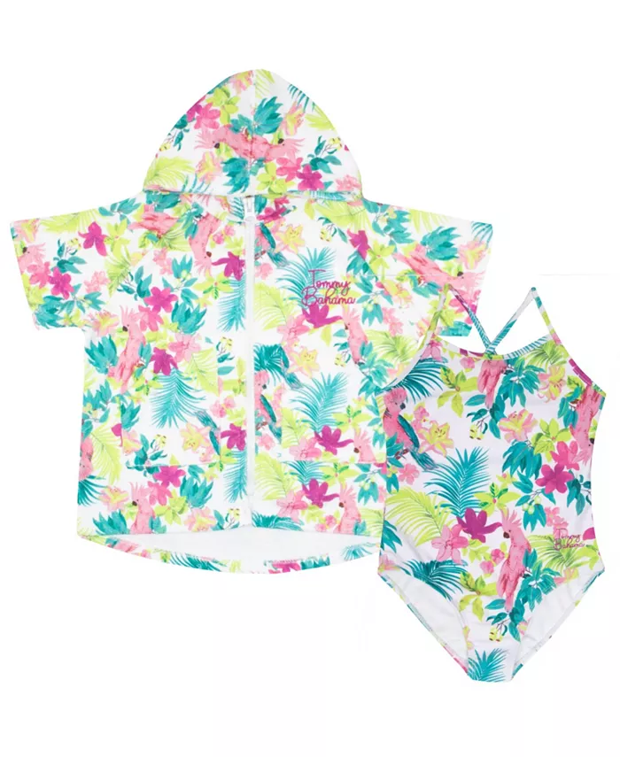 Тропический худи с молнией и комплект из двух предметов для маленьких девочек Tommy Bahama, зеленый
Тропический худи с молнией и комплект из двух предметов для маленьких девочек Tommy Bahama, зеленый