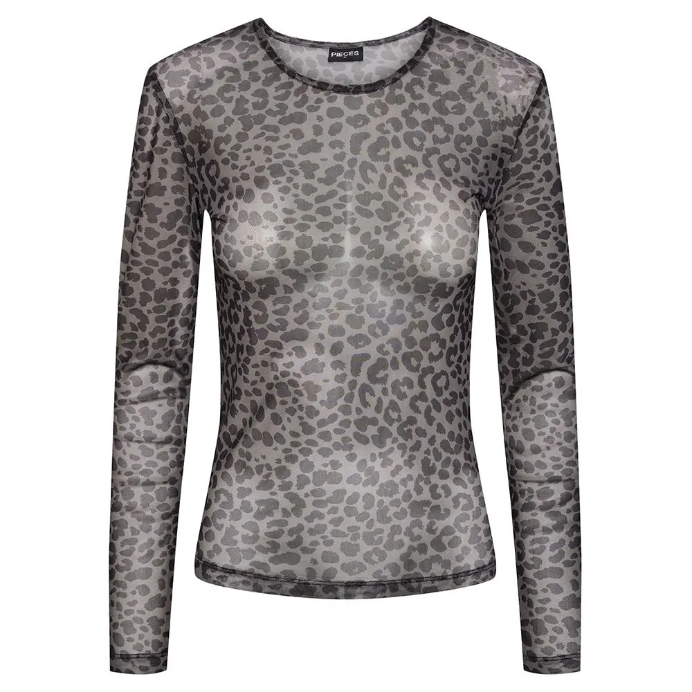 Футболка Pieces Ninni, серый 
Футболка Pieces Ninni, серый