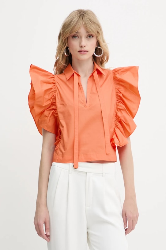 Хлопковая блузка SUHAT Silvian Heach, оранжевый
Хлопковая блузка SUHAT Silvian Heach, оранжевый