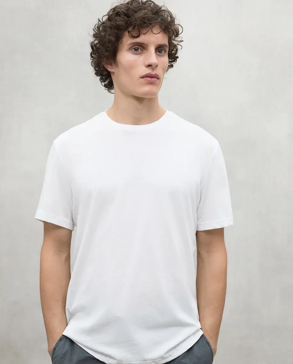 Мужская футболка с коротким рукавом и принтом на спине Ecoalf, белый 
Мужская футболка с коротким рукавом и принтом на спине Ecoalf, белый