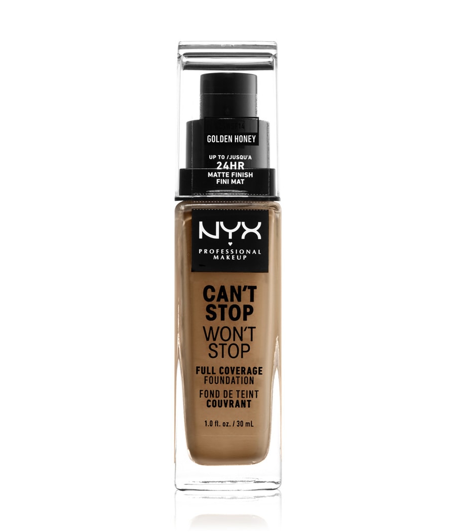 Жидкая основа NYX Professional Makeup Can't Stop Won't Stop 24-Hour Foundation, Nr. 14 - Golden Honey, 30 ml
Жидкая основа NYX Professional Makeup Can't Stop Won't Stop 24-Hour Foundation, Nr. 14 - Golden Honey, 30 ml