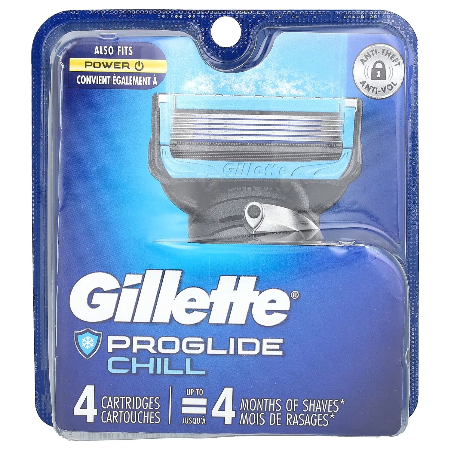 Gillette Proglide Chill 4 картриджа 
Gillette Proglide Chill 4 картриджа