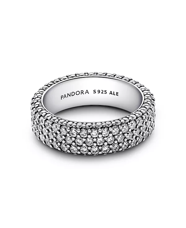 Кольцо с классическим паве из кубических цирконий, тройной ряд Pandora, silver
Кольцо с классическим паве из кубических цирконий, тройной ряд Pandora, silver
