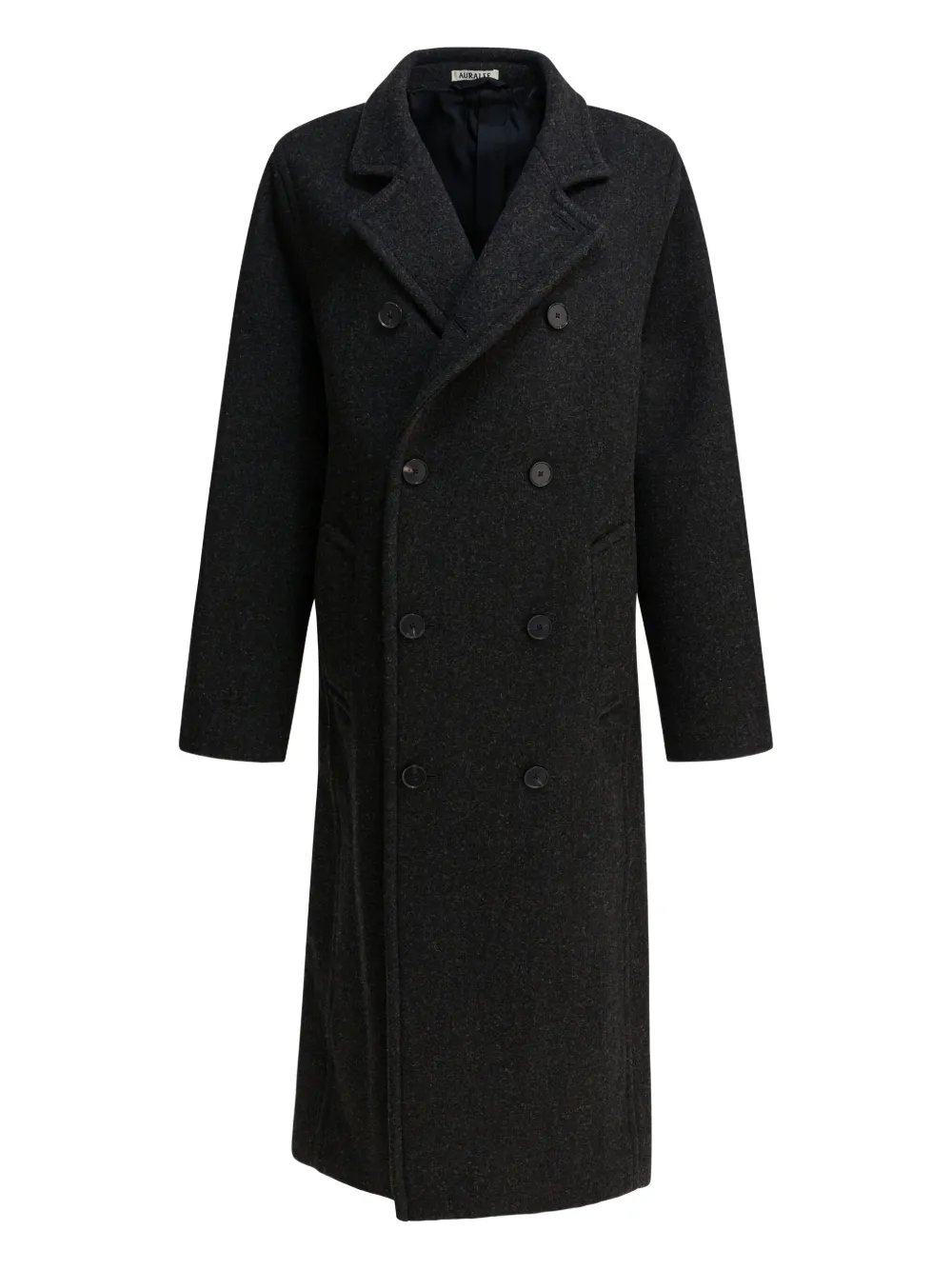 Двубортное шерстяное пальто Auralee, серый
Двубортное шерстяное пальто Auralee, серый