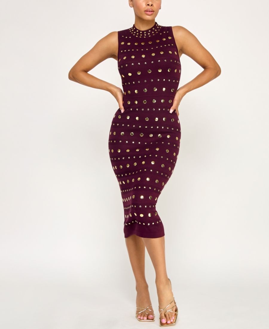 Детское платье-свитер миди с высоким воротником, без рукавов, украшенное заклепками INVITEE, Purple
Детское платье-свитер миди с высоким воротником, без рукавов, украшенное заклепками INVITEE, Purple