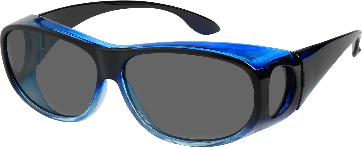 Надеваются поверх солнцезащитных очков. В комплекте чехол для поляризованных линз. Носятся поверх очков с диоптриями. 100% защита от УФ-излучения. Подходят для мужчин и женщин Success Eyewear, Black Blue Frame Smoke Lens
Надеваются поверх солнцезащитных очков. В комплекте чехол для поляризованных линз. Носятся поверх очков с диоптриями. 100% защита от УФ-излучения. Подходят для мужчин и женщин Success Eyewear, Black Blue Frame Smoke Lens