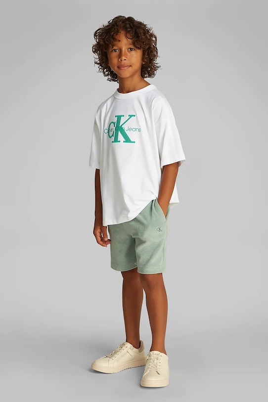 Детская хлопковая футболка Calvin Klein Jeans, белый
Детская хлопковая футболка Calvin Klein Jeans, белый