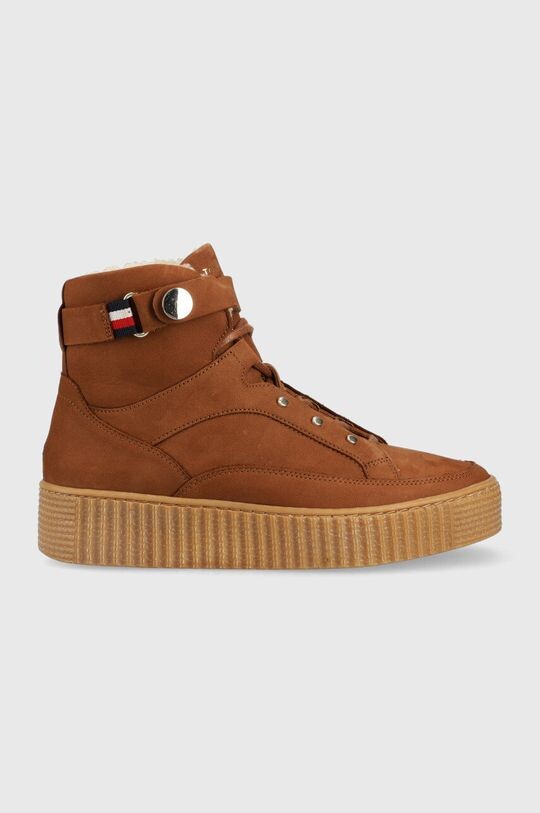 Кожаные зимние ботинки Ботинки на шнуровке с теплой подкладкой Tommy Hilfiger, коричневый
Кожаные зимние ботинки Ботинки на шнуровке с теплой подкладкой Tommy Hilfiger, коричневый