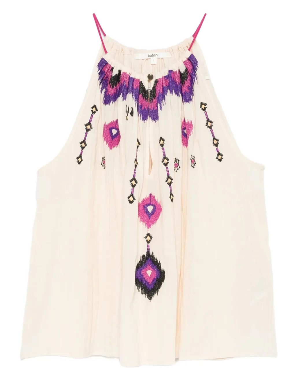 Топ Pela с вырезом халтер и вышивкой Ba&Sh, нейтральный
Топ Pela с вырезом халтер и вышивкой Ba&Sh, нейтральный