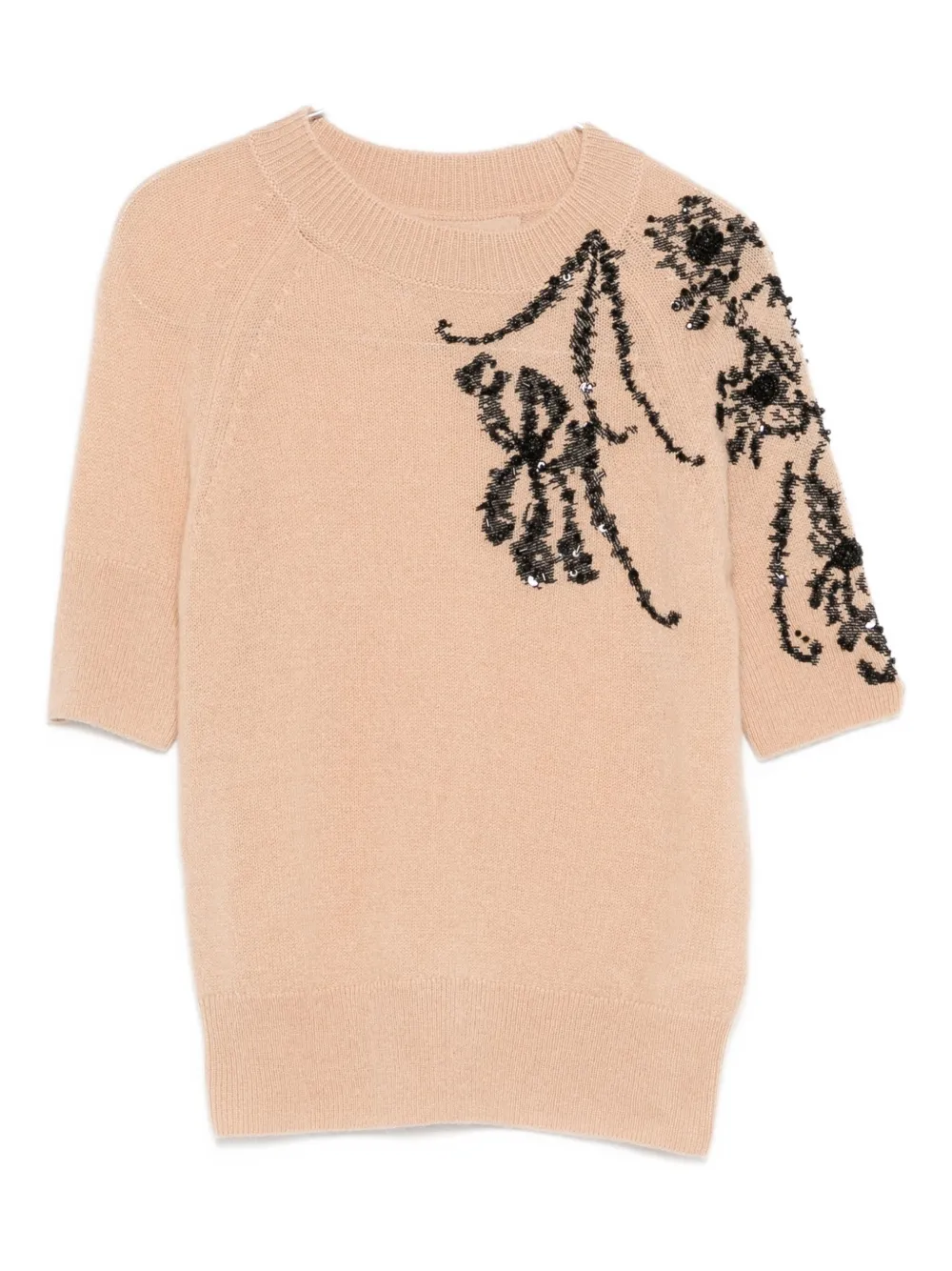 Футболка с цветочным декором Ermanno Scervino, коричневый
Футболка с цветочным декором Ermanno Scervino, коричневый