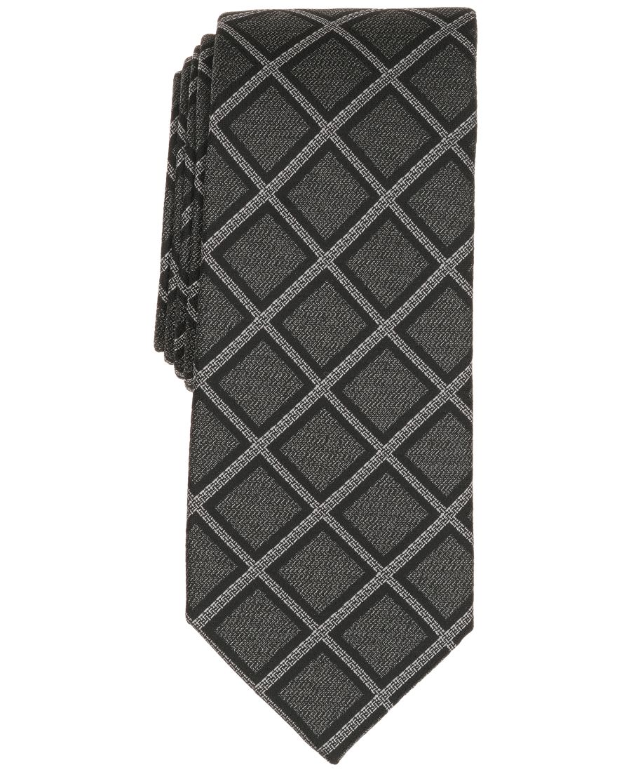 Мужской галстук Oakmont Grid Slim Tie Alfani, Black/Gray
Мужской галстук Oakmont Grid Slim Tie Alfani, Black/Gray