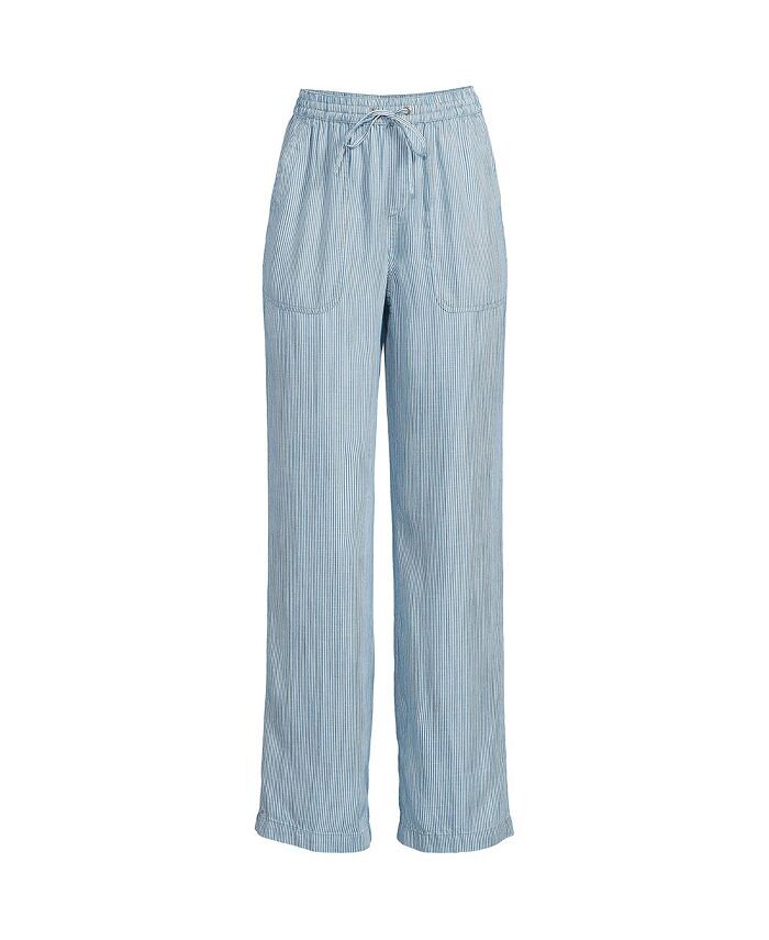 Женские широкие брюки с высокой посадкой TENCEL Lands' End, цвет Navy white micro stripe
Женские широкие брюки с высокой посадкой TENCEL Lands' End, цвет Navy white micro stripe