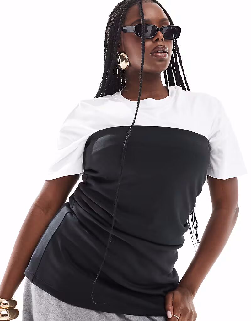 Футболка 2 в 1 Curve из ткани в стиле «скуба» черного и белого цветов Asos Curve
Футболка 2 в 1 Curve из ткани в стиле «скуба» черного и белого цветов Asos Curve