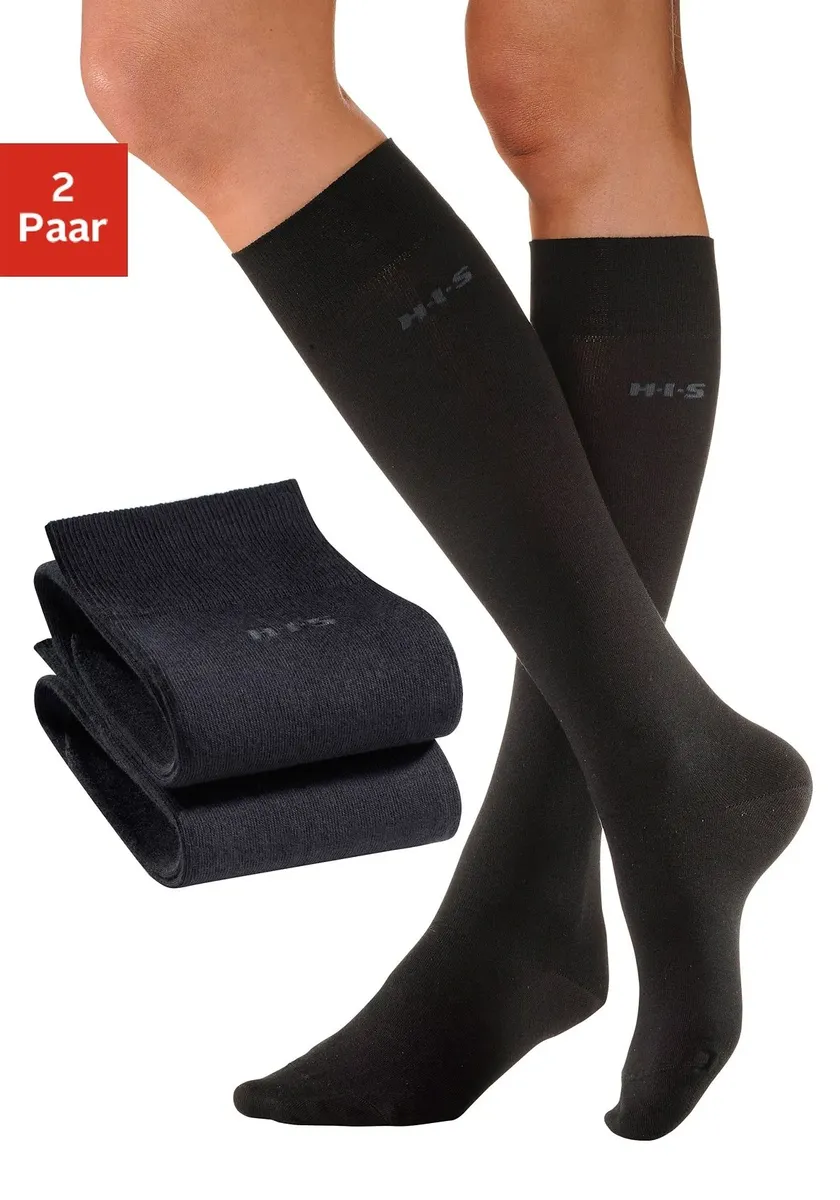 Гольфы H.I.S (упаковка, 2 пары), с удобными манжетами, черный
Гольфы H.I.S (упаковка, 2 пары), с удобными манжетами, черный