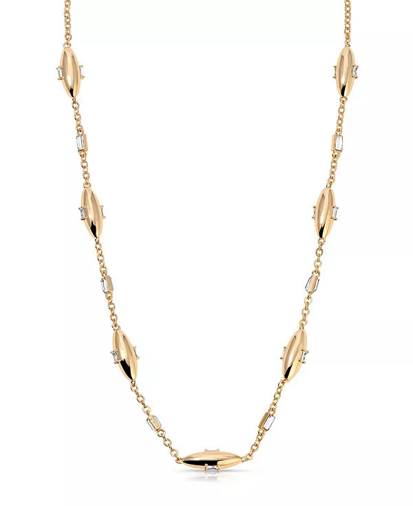 Ожерелье-Цепочка с овальными куполами и багетными кристаллами Ettika, gold
Ожерелье-Цепочка с овальными куполами и багетными кристаллами Ettika, gold