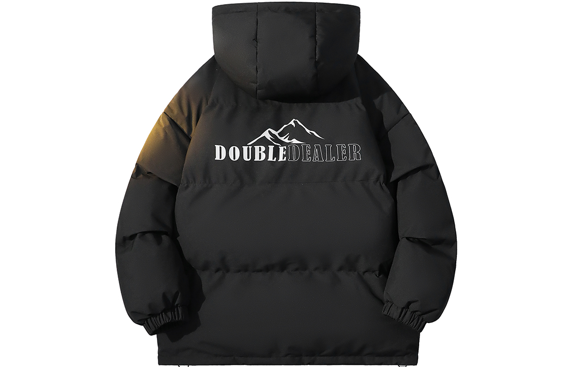 Double Dealer Пуховик Unisex, Black (Lapel Style)
Double Dealer Пуховик Unisex, Black (Lapel Style)