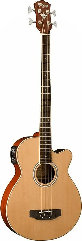 Басс гитара Washburn Acoustic Electric Bass Guitar w/GB44 Gig Bag - Natural - AB5 
Басс гитара Washburn Acoustic Electric Bass Guitar w/GB44 Gig Bag - Natural - AB5