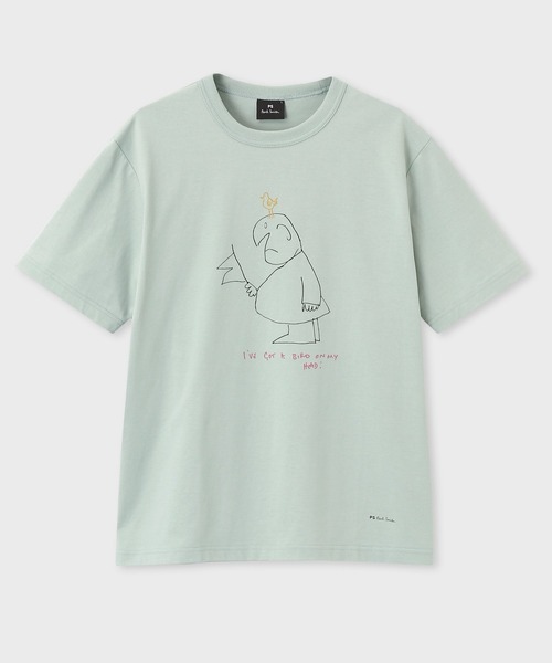 PS Paul Smith Футболка с принтом "Джентльмен и Птица", Paul Smith, светло-зеленый
PS Paul Smith Футболка с принтом "Джентльмен и Птица", Paul Smith, светло-зеленый