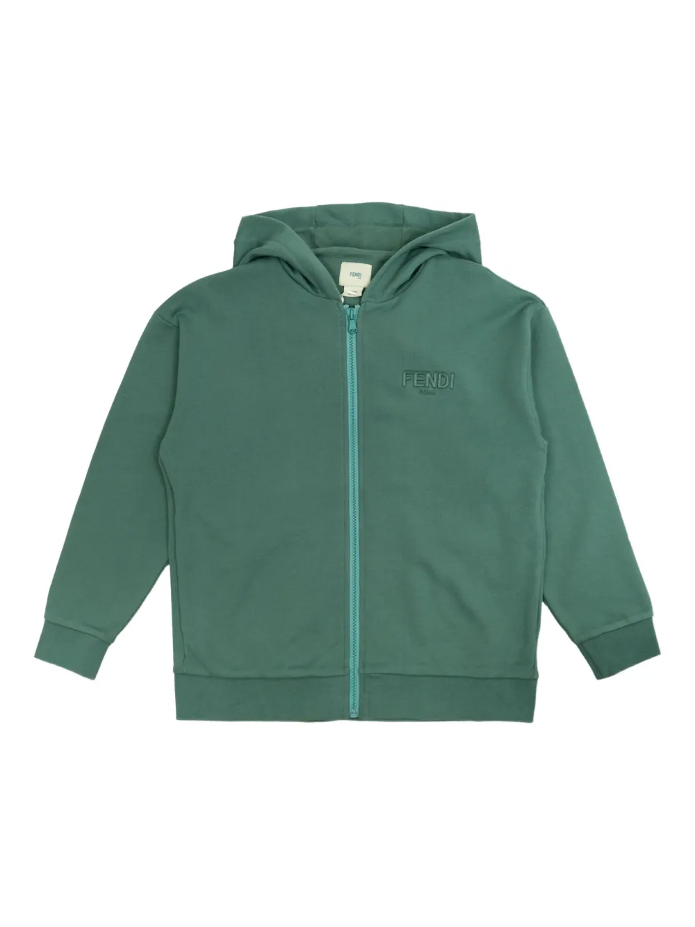 Худи на молнии с вышитым логотипом FENDI KIDS, зеленый
Худи на молнии с вышитым логотипом FENDI KIDS, зеленый
