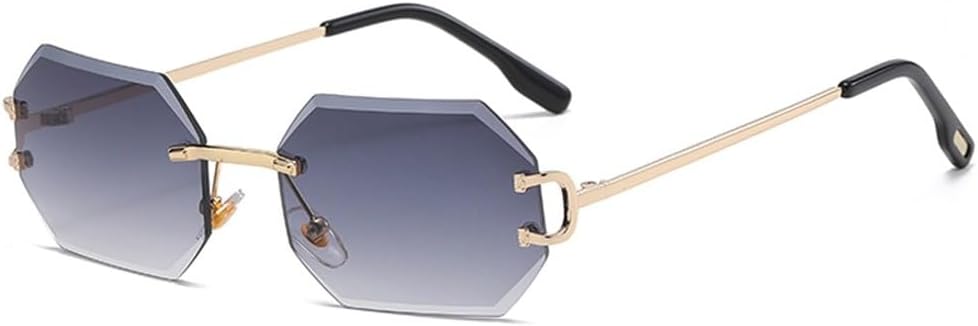 модные женские солнцезащитные очки без оправы, восьмиугольные, с защитой от УФ-излучения UV400, без оправы, золотистые металлические прямоугольные очки WNCKSQ, Gold With Grey
модные женские солнцезащитные очки без оправы, восьмиугольные, с защитой от УФ-излучения UV400, без оправы, золотистые металлические прямоугольные очки WNCKSQ, Gold With Grey