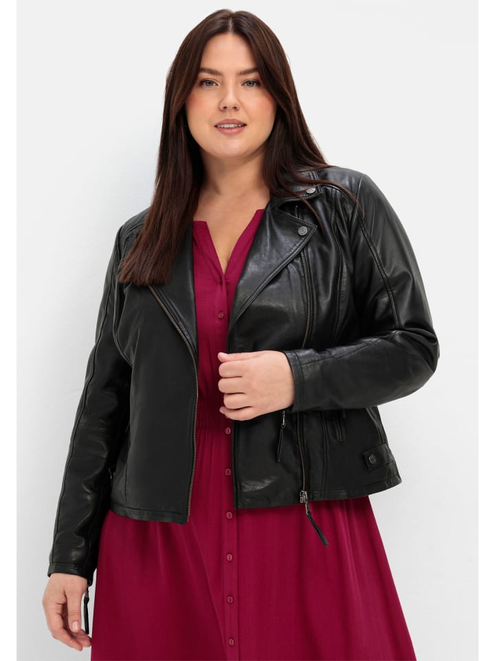 Зимняя куртка sheego, черный 
Зимняя куртка sheego, черный