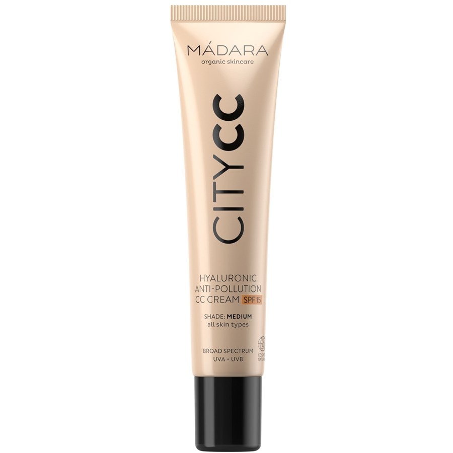Крем для лица MÁDARA CITYCC Hyaluronic Anti-Pollution CC Cream SPF15, MEDIUM BEIGE / 40 ml
Крем для лица MÁDARA CITYCC Hyaluronic Anti-Pollution CC Cream SPF15, MEDIUM BEIGE / 40 ml
