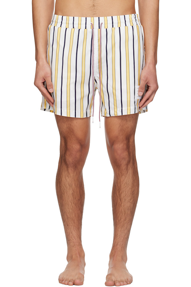 Thom Browne Плавки в бело-желтую полоску
Thom Browne Плавки в бело-желтую полоску