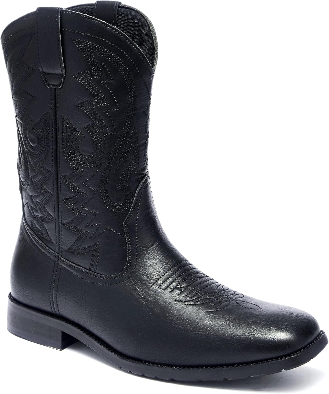 Мужские ковбойские сапоги Metrocharm Western-02 с вышивкой, квадратный носок, средняя голень, черный
Мужские ковбойские сапоги Metrocharm Western-02 с вышивкой, квадратный носок, средняя голень, черный