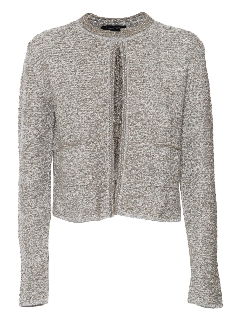 Твидовый жакет с люрексом Fabiana Filippi, серый
Твидовый жакет с люрексом Fabiana Filippi, серый