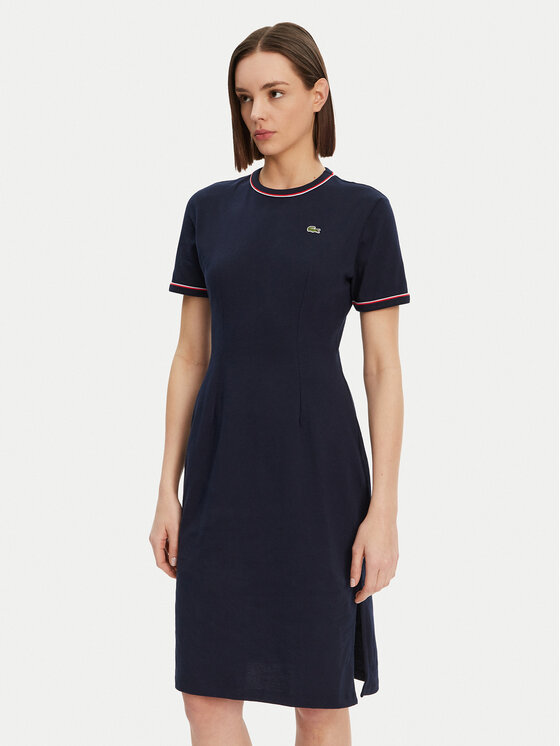 Платье облегающего кроя для повседневной носки EF9988 Lacoste, синий 
Платье облегающего кроя для повседневной носки EF9988 Lacoste, синий