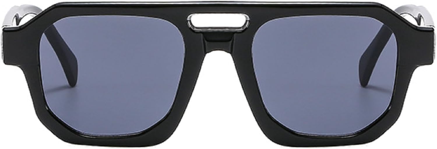 Ретро солнцезащитные очки с двойной перемычкой для женщин, многоугольные, квадратные, модные, сине-фиолетовые, мужские солнцезащитные очки с защитой от УФ-излучения UV400 mincl, Black
Ретро солнцезащитные очки с двойной перемычкой для женщин, многоугольные, квадратные, модные, сине-фиолетовые, мужские солнцезащитные очки с защитой от УФ-излучения UV400 mincl, Black